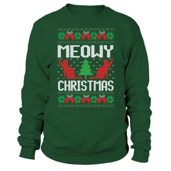 Meowy Christmas Ugly Design Sweatshirt