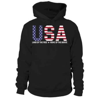 USA Land Of The Free Home Of The Brave Hoodies