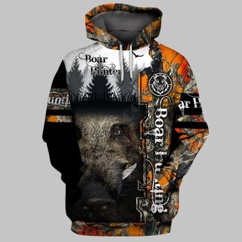 Oversize Black Dog Pattern Animals Hoodie