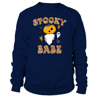 Spooky Babe Halloween Quote Unisex Sweatshirt