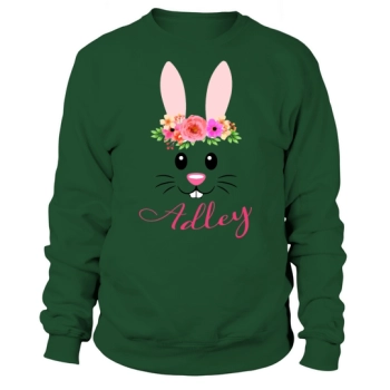 Adley Easter Bunny Girl Name Rabbit 2020 Sweatshirt