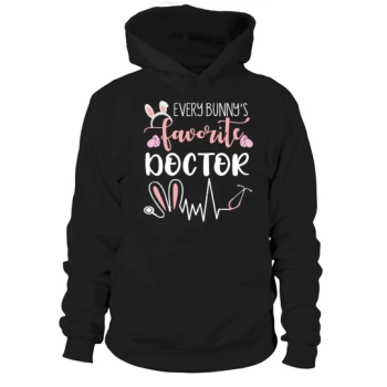 Doctor Cute Ears Bunny Easter Day Easter Sunday Hoodies