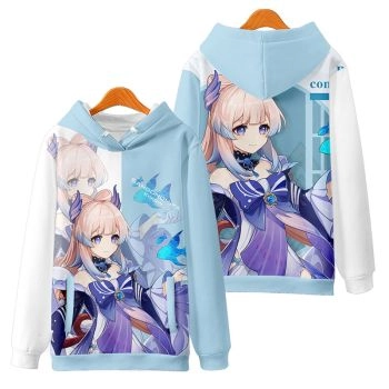 Noble Genshin Impact Sangonomiya Kokomi Anime Hoodie