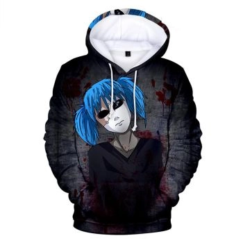Sally Face Hoodies &#8211; Sally Face Game Series Bloodiness Sally Face Mask Hoodie