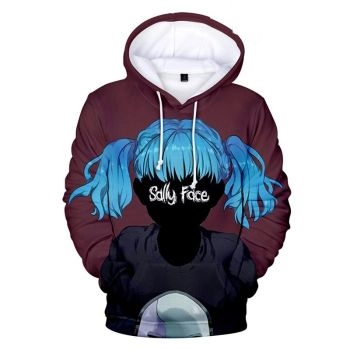 Sally Face Hoodies &#8211; Sally Face Game Series Character Sally 3D Hoodie