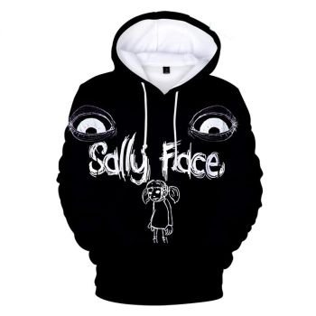 Sally Face Hoodies &#8211; Sally Face Game Series Sally Face Poster Black Hoodie