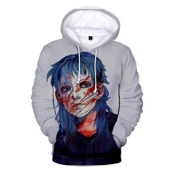 Sally Face Hoodies &#8211; Sally Face Game Series Sally Mask White Hoodie
