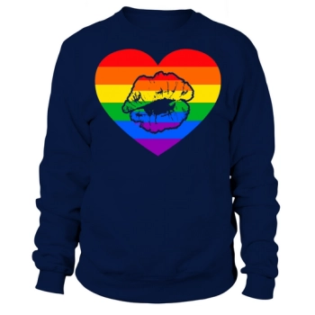 LGBT Rainbow Cool Lip Sweatshirt