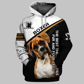 Street Black White Dog Pattern Animals Hoodie