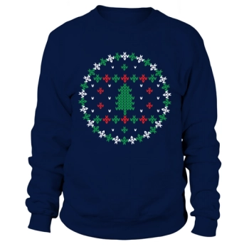 Knitted Christmas Tree Sweatshirt