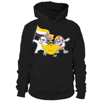 Nonbinary Pride Rabbit Chicks LGBT Hoodies