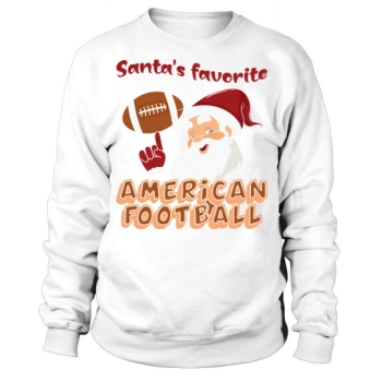 Christmas Sport Christmas Santas Favorite Soccer Sweatshirt