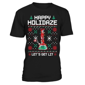 Happy Holidaze 420 Weed Ugly