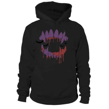 Wolf Vampire Monster Teeth Halloween Hoodies