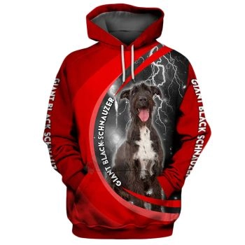 Gorgeous Red Dog Pattern Animals Hoodie