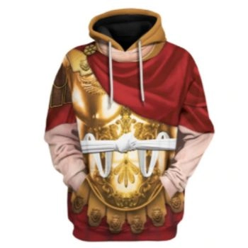 Classical  Red Dog Pattern Animals Hoodie