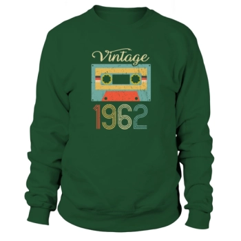 Vintage Cassette 1962 60th Birthday 60 Years Gift Sweatshirt