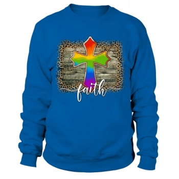 LGBT Sublimation Cross Faith Sweatshirt