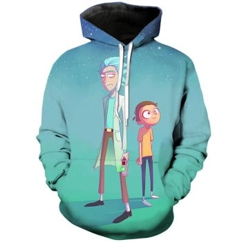 Smooth and starry | Rick and Morty 3D Printed Unisex Hoodies