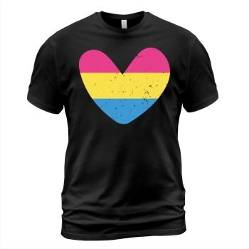 Love LGBTQ Pansexual Heart Flag