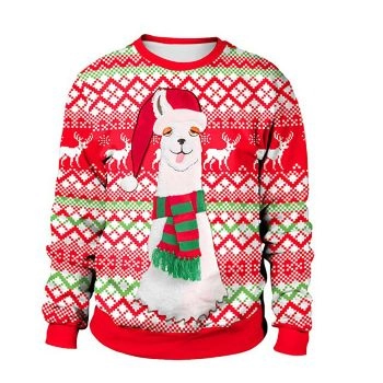 Snow Camel Christmas Sweater