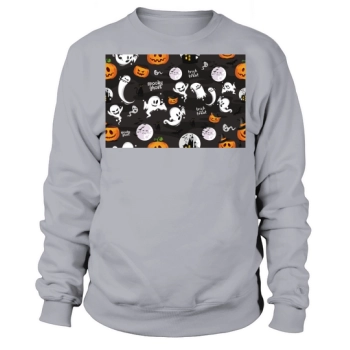 Scary Halloween Vector Pattern Sweatshirt