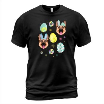 Funny Easter Bunny Ears Golden Retriever Eggs Hunt Dog Mom Dad T Shirt