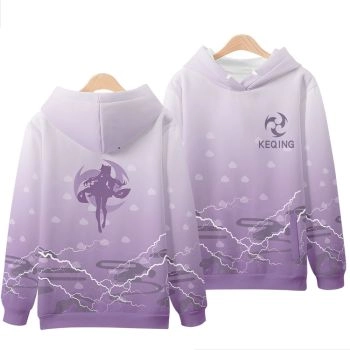 Versatile Light Purple Genshin Impact Keqing Hoodie