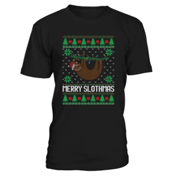 Merry Slothmas funny ugly Christmas