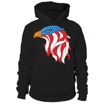 USA Eagle Head American Flag (1) Hoodies