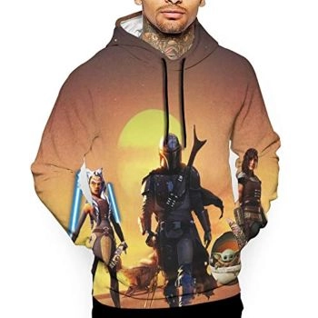 Star Wars Hoodies &#8211; the Mandalorian and Baby Yoda 3D Print Hooded Jumper with Pocket