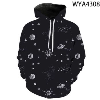 Starry Sky Hoodies Sweatshirt &#8211; 3D Printed Pullover