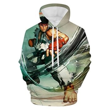Street Fighter Hoodie &#8211; Ryu 3D Print Pullover with Pockets