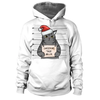 Funny Cat Christmas, Christmas Tree Killer Hoodies