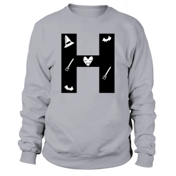 Halloween Alphabet Numbers Clipart H Sweatshirt