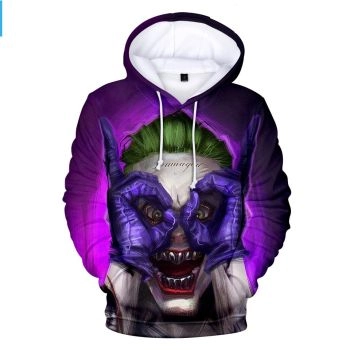 Suicide Squad Hoodies &#8211; Joker Series Evil Joker Scary Icon Unisex 3D Hoodie