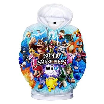 Super Smash Bros Hoodie &#8211; 3D Print Hooded Sweatshirt