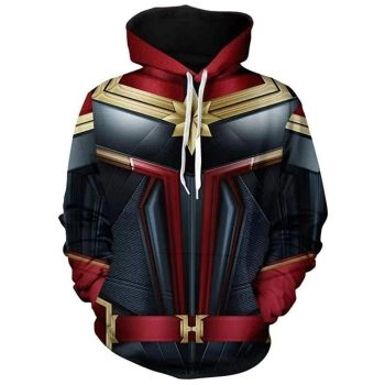 Superhero Captain Marvel Hoodies 3D Digital Printed Unisex Pullover