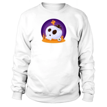 Halloween Party Scary Skull Sweatshirt