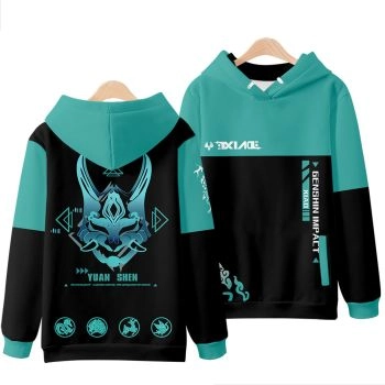 Exquisite Genshin Impact Anime Game Xiao Lake Blue Hoodie