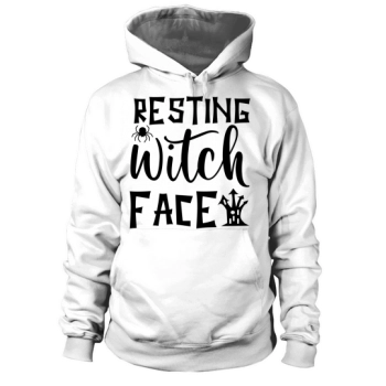 Resting Witch Face Halloween Costume Hoodies