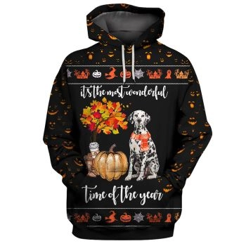 Temperament Black Dog Pattern Animals Hoodie