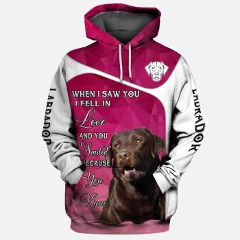 Fashion Pink Dog Pattern Animals Hoodie