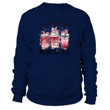 Just a mom who loves iced coffee sublimation Sweatshirt