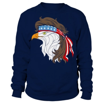 USA Eagle Head American Flag Sweatshirt