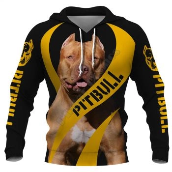 Vintage  Black Yellow Dog Pattern Animals Hoodie