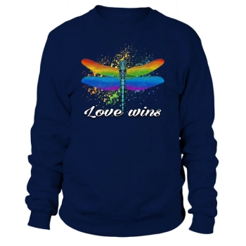 Love Wins Dragonfly LGBT Sweatshirt