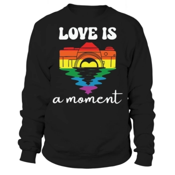Love Is A Moment Camera Sweatshirt