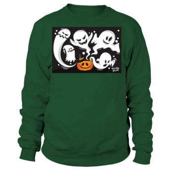 Spooky Ghost Halloween Vector Sweatshirt