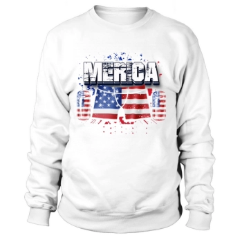 Merica Independence Day Graphic 4th July Sweatshirt